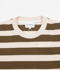 Norse Projects Johannes Rugby Stripe Long Sleeve T-Shirt - Sitka Green thumbnail