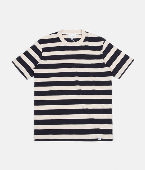 Norse Projects Johannes Rugby Stripe T-Shirt - Navy