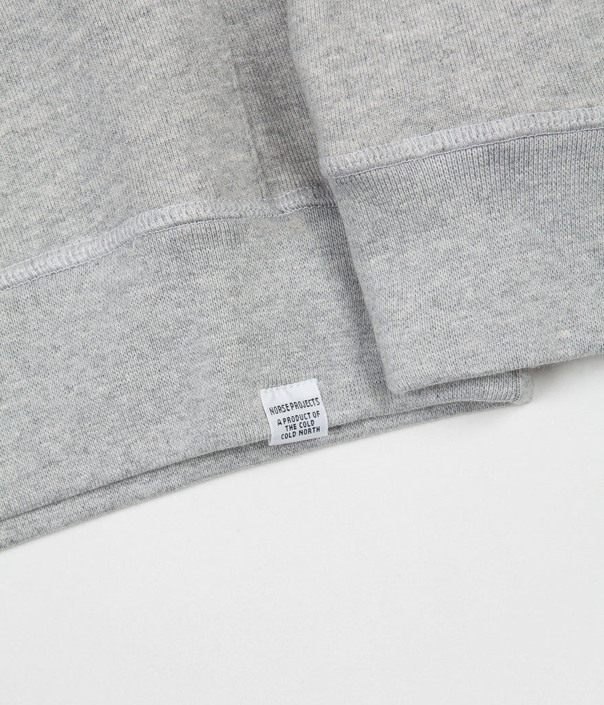 Norse Projects Ketel Classic Hoodie - Light Grey Melange | Always in Colour