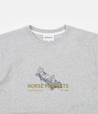 Norse Projects Niels Canoe Adventure T-Shirt - Light Grey Melange thumbnail