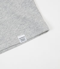 Norse Projects Niels Globe Logo T-Shirt - Light Grey Melange thumbnail