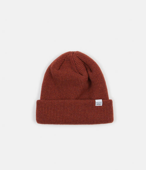 Norse Projects Norse Beanie - Signal Orange