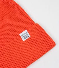 Norse Projects Norse Cotton Watch Beanie - Coral Red thumbnail