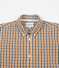 Norse Projects Osvald BD Gingham Short Sleeve Shirt - Sunwashed Yellow thumbnail