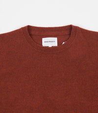 Norse Projects Sigfred Lambswool Knit Jumper - Carmin Red thumbnail