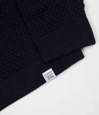 Norse Projects Skagen All-Over Bubble Knit Jumper - Dark Navy thumbnail