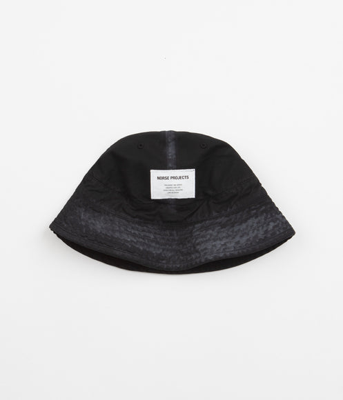 Norse Projects Tab Series Canvas Bucket Hat - Black