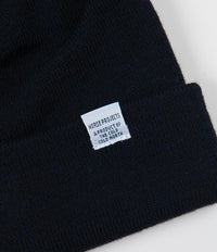 Norse Projects Top Beanie - Dark Navy thumbnail