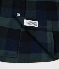 Norse Projects Villads Brushed Flannel Check Shirt - Dark Navy thumbnail