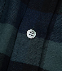Norse Projects Villads Brushed Flannel Check Shirt - Dark Navy thumbnail