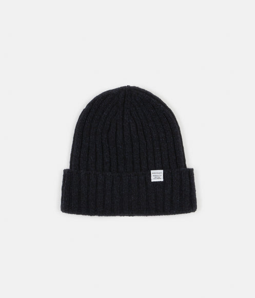Norse Projects Wide Rib Beanie - Dark Navy
