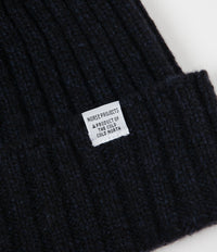 Norse Projects Wide Rib Beanie - Dark Navy thumbnail