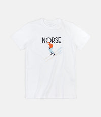 Norse Projects x Daniel Frost Racing Skier T-Shirt - White thumbnail