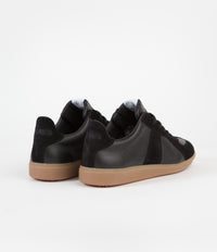 Novesta All Leather German Army Trainer Shoes - Black / 003 Transparent thumbnail