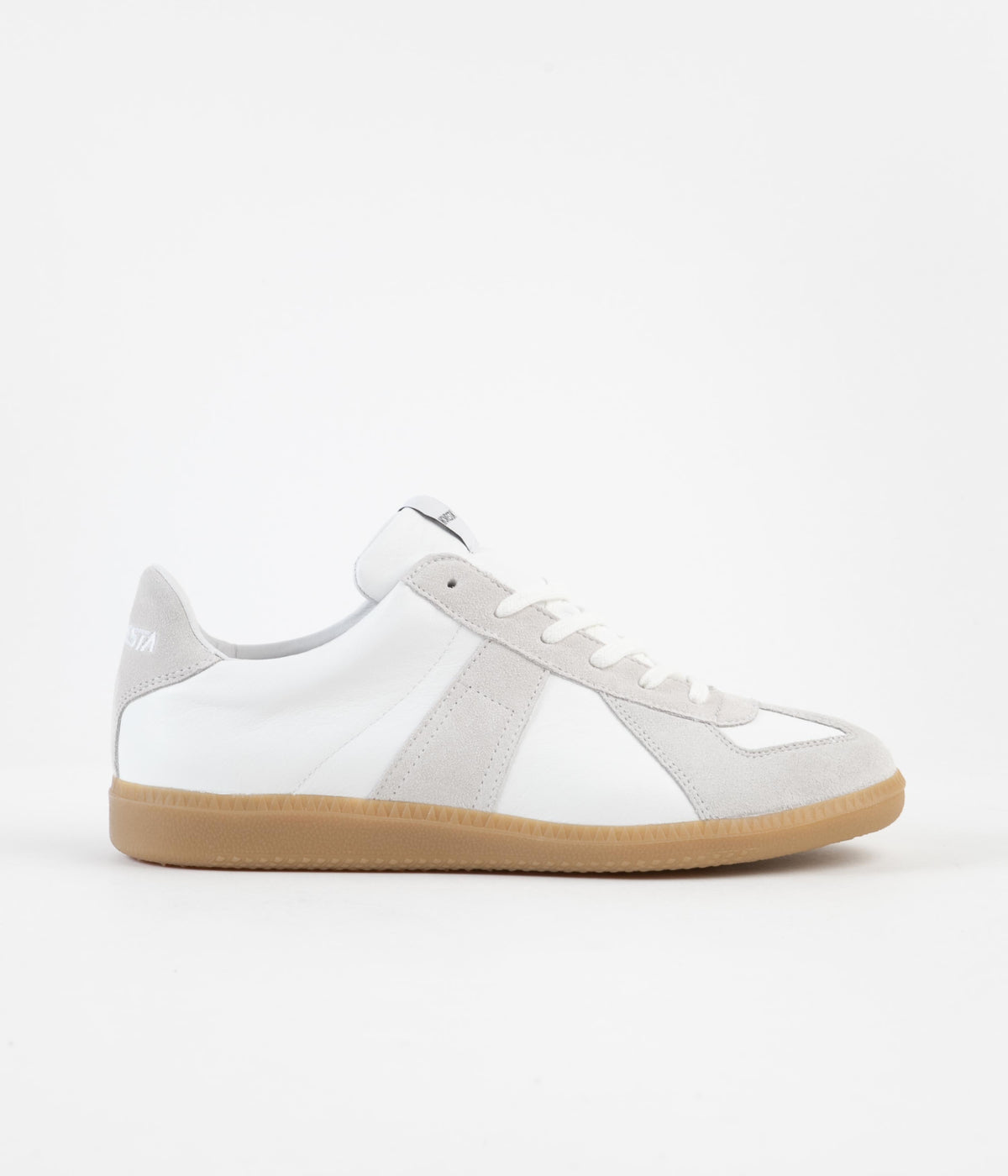 Novesta All Leather German Army Trainer Shoes - White / 003
