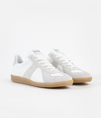 Novesta All Leather German Army Trainer Shoes - White / 003 Transparent thumbnail