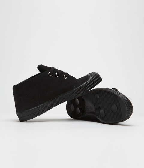 Novesta Star Chukka Suede Shoes - Mono Black | Always in Colour