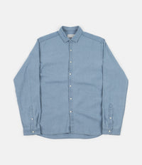 Oliver Spencer Clerkenwell Tab Shirt - Kildale Indigo Light thumbnail