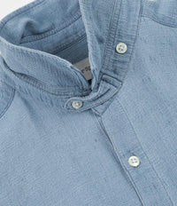 Oliver Spencer Clerkenwell Tab Shirt - Kildale Indigo Light thumbnail