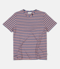Oliver Spencer Conduit T-Shirt - Capri Pink / Sky Blue thumbnail