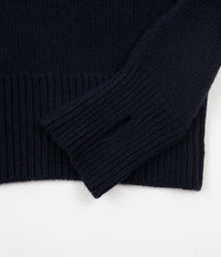 Oliver Spencer Talbot Roll Neck Sweatshirt - Swinden Navy / Oatmeal thumbnail