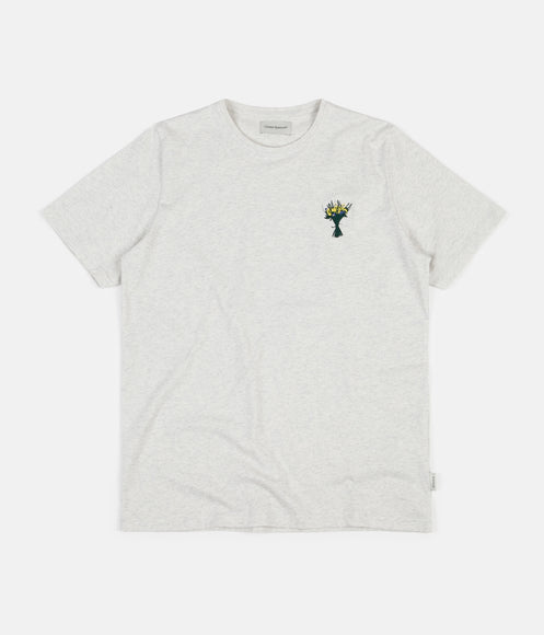 Oliver Spencer Wild Flower Embroidery T-Shirt - Warren Oatmeal