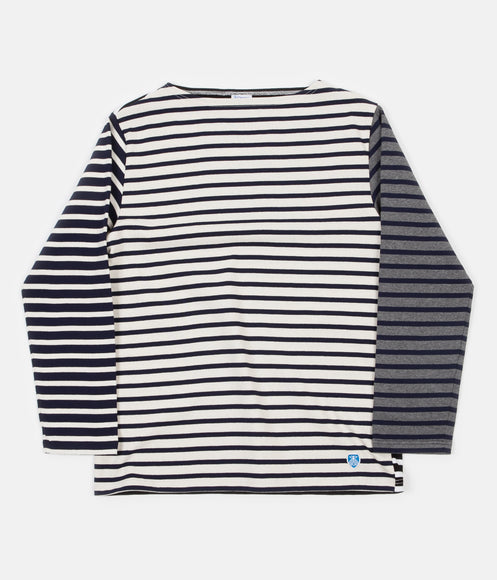 Orcival Stripe Long Sleeve T-Shirt - Harlequin Ecru