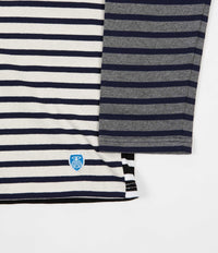 Orcival Stripe Long Sleeve T-Shirt - Harlequin Ecru thumbnail