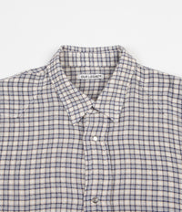 Our Legacy Fine Frontier Shirt - Blue / White Net Check thumbnail