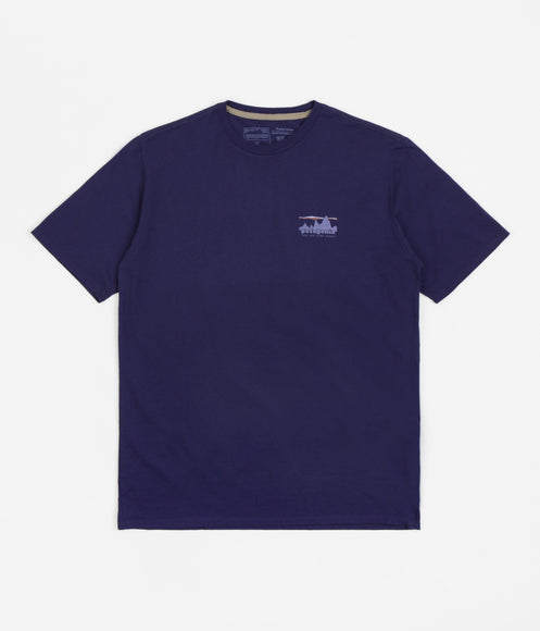 Patagonia 73 Skyline Organic T-Shirt - Sound Blue