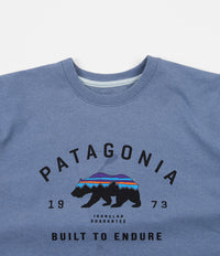 Patagonia Arched Fitz Roy Bear Uprisal Crewneck Sweatshirt - Pigeon Blue thumbnail