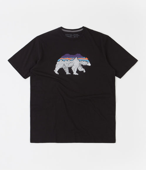 Patagonia Back For Good Organic T Shirt Black Bear Always in Colour