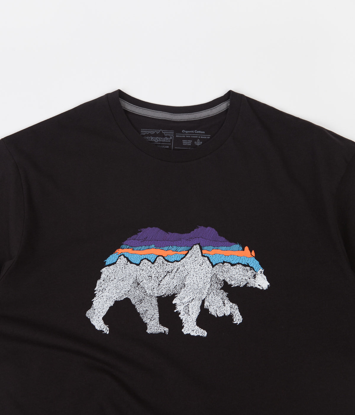Patagonia Back For Good Organic T Shirt Black Bear