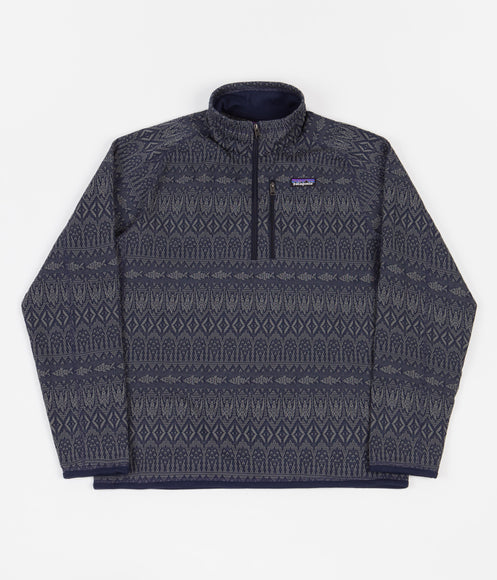 Patagonia Better Sweater 1/4 Zip Sweatshirt - Falconer Legend: New Navy