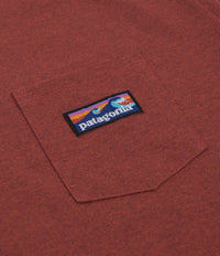 Patagonia Boardshort Label Pocket Responsibili-Tee T-Shirt - Barn Red thumbnail
