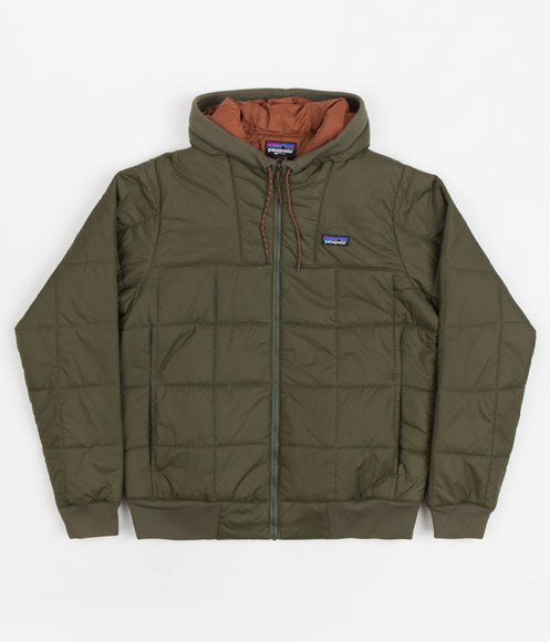 Patagonia Box Quilted Hooded Jacket - Basin Green