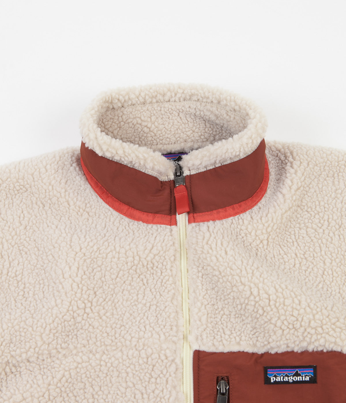 Patagonia Classic Retro X Jacket Natural Barn Red Always in Colour