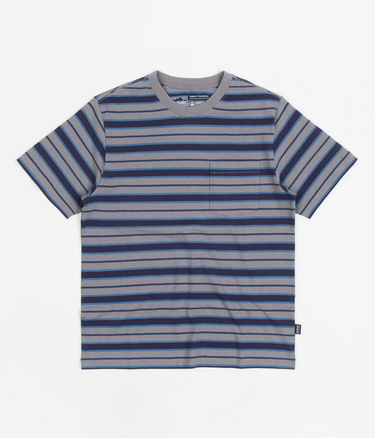 Patagonia striped hot sale t shirt