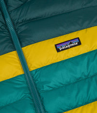 Patagonia Down Hooded Jacket - Dark Borealis Green thumbnail
