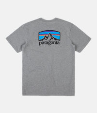 Patagonia Fitz Roy Horizons Responsibili-Tee T-Shirt - Gravel Heather thumbnail