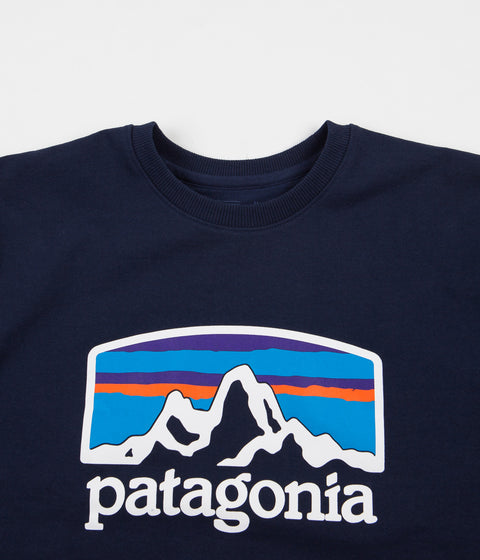 Patagonia Fitz Roy Horizons Uprisal Crewneck Sweatshirt - Classic Navy ...