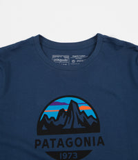 Patagonia Fitz Roy Scope Organic T-Shirt - Stone Blue thumbnail