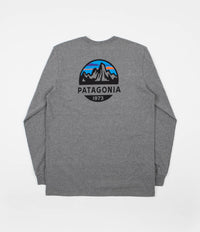 Patagonia Fitz Roy Scope Responsibili-Tee Long Sleeve T-Shirt - Gravel Heather thumbnail