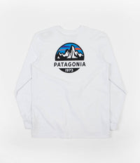 Patagonia Fitz Roy Scope Responsibili-Tee Long Sleeve T-Shirt - White thumbnail