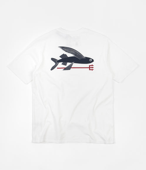 Patagonia Flying Fish Organic T-Shirt - White