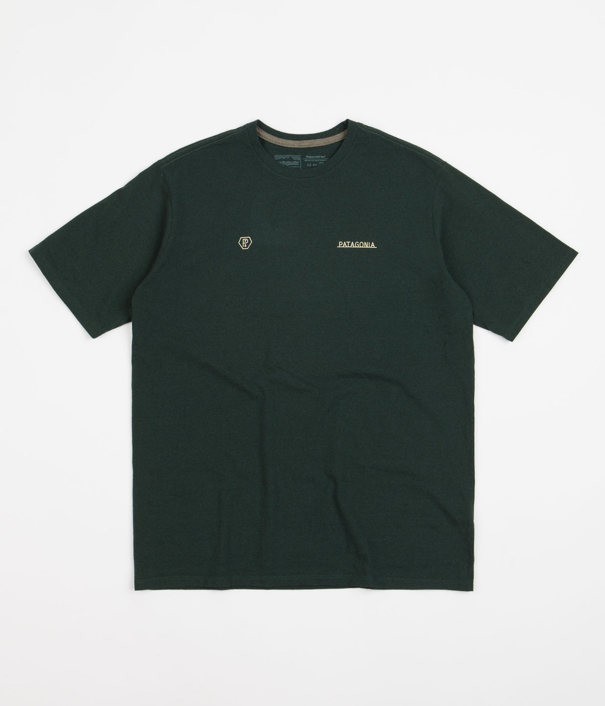 【patagonia】Men's Forge Mark Responsibili-Tee Patagonia Forge Mark Responsibili-Tee T-Shirt - Black | Flatspot