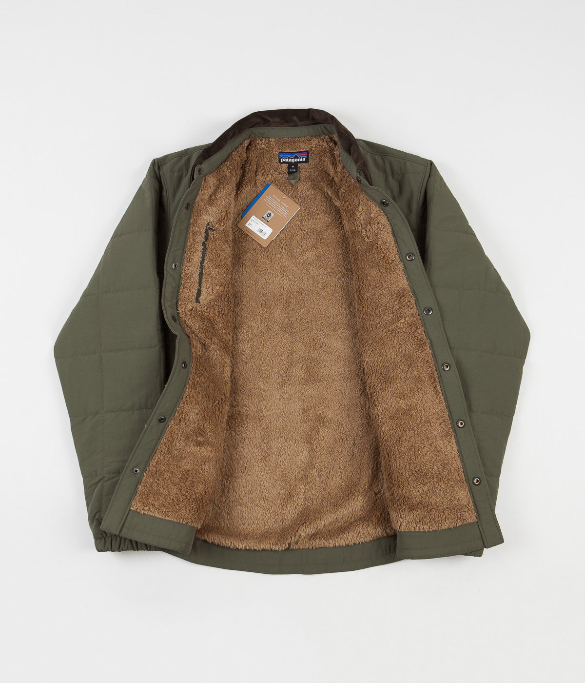 Patagonia Isthmus Quilted Shirt Jacket Industrial Green Always