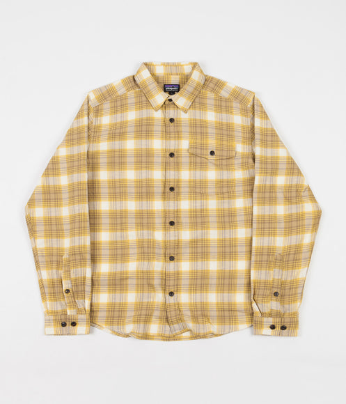 Patagonia Lightweight Fjord Flannel Shirt - Grange: Surfboard Yellow