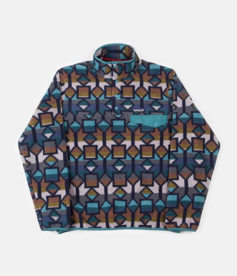 Patagonia Lightweight Synch Snap-T Pullover Sweatshirt - Cedar Mesa Bi ...