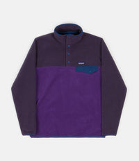 Patagonia Lightweight Synchilla Snap-T Fleece Pullover Sweatshirt - Purple thumbnail